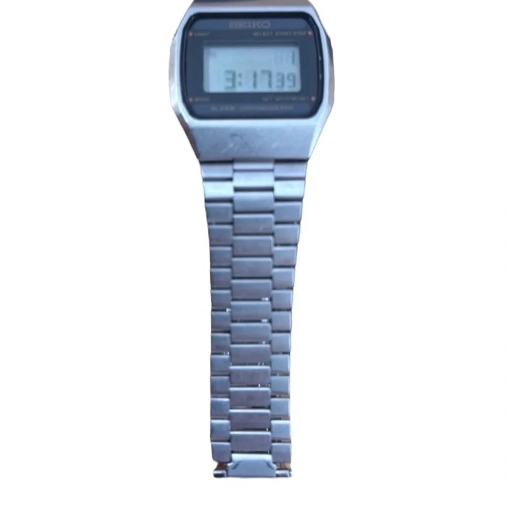 SEIKO SQ A914-5010 Chronograph Quartz Digital Men's Watch, 7.5” New Battery - Picture 6 of 10